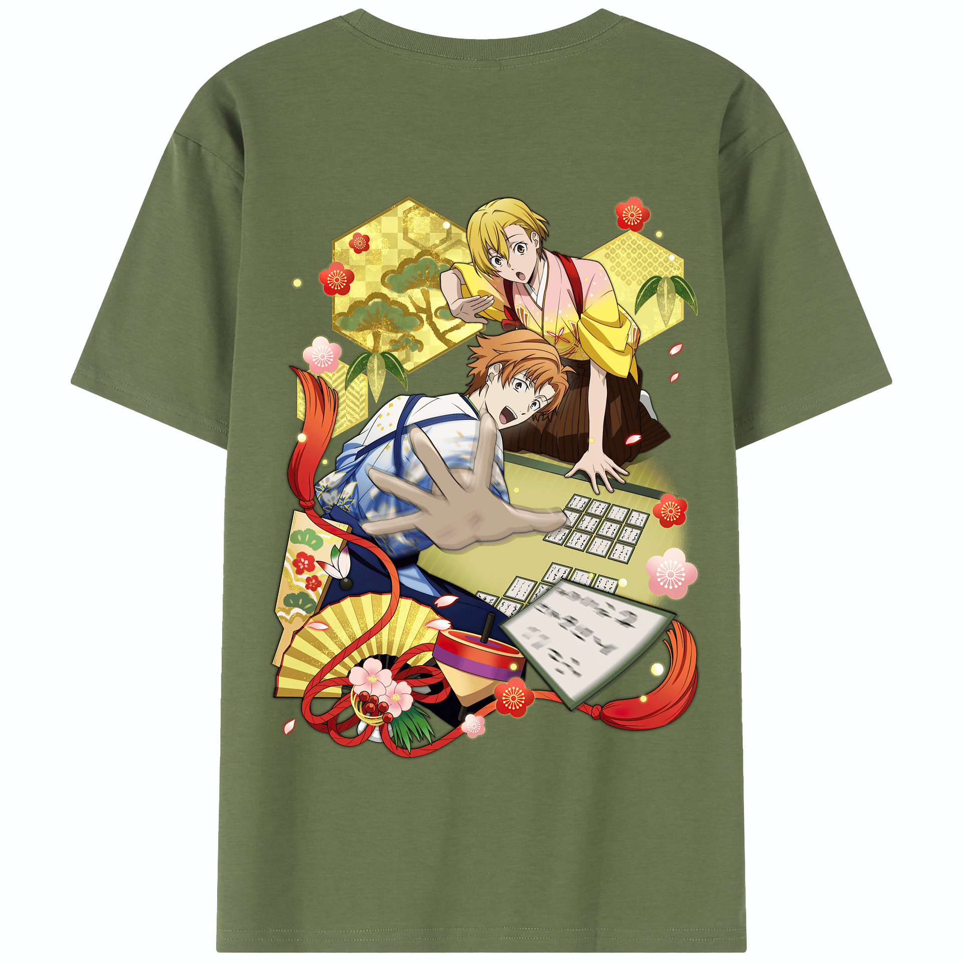 （画像用） 文豪ストレイドッグス Bungo Stray Dogs 綿100％半袖Tシャツ（背面プリント）